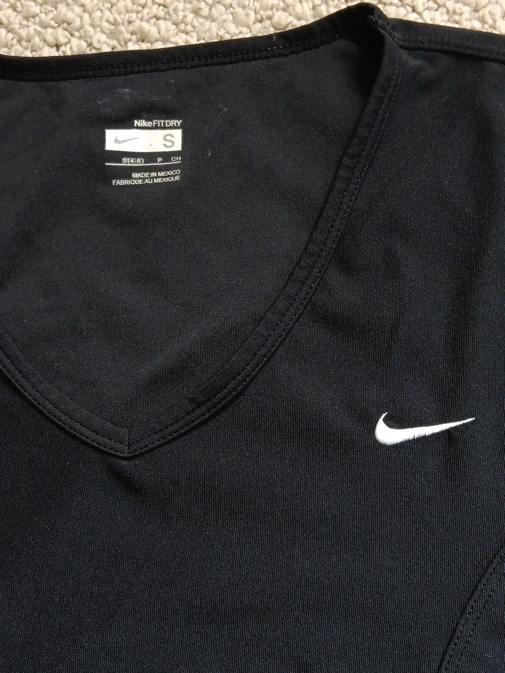 Nike FITDRY Black Athletic Shirt - Size S